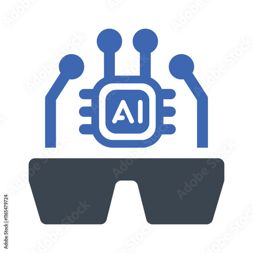 Ai glasses icon