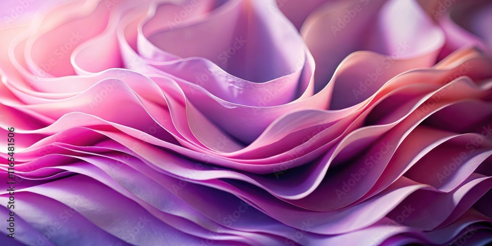 Abstract Wavy Texture of Soft Pink and Purple Fabric with Subtle Gradient and Light Reflecting off the Surface Abstract Wavy Texture of Soft Pink and Purple Fabric with Subtle Gradient and Light Reflecting off the Surface