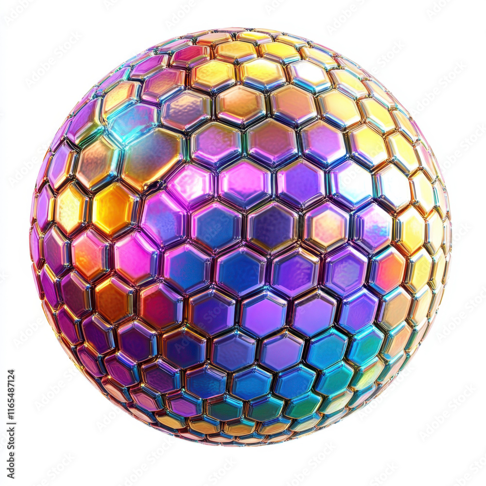 Colorful 3d render of a ball Colorful 3d render of a ball