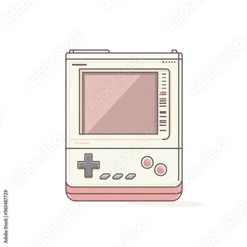 side view of a minimalist stick console game