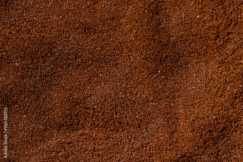 a large amount of ground coffee powder