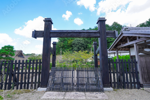 東海道五十三次 石部宿　関所の門 photo