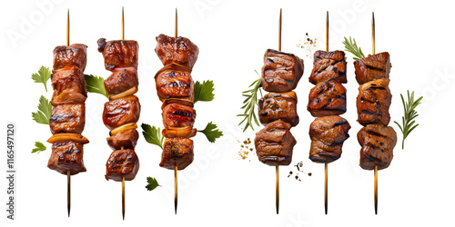 grilled chicken wings seikh kabab on transparent background  photo