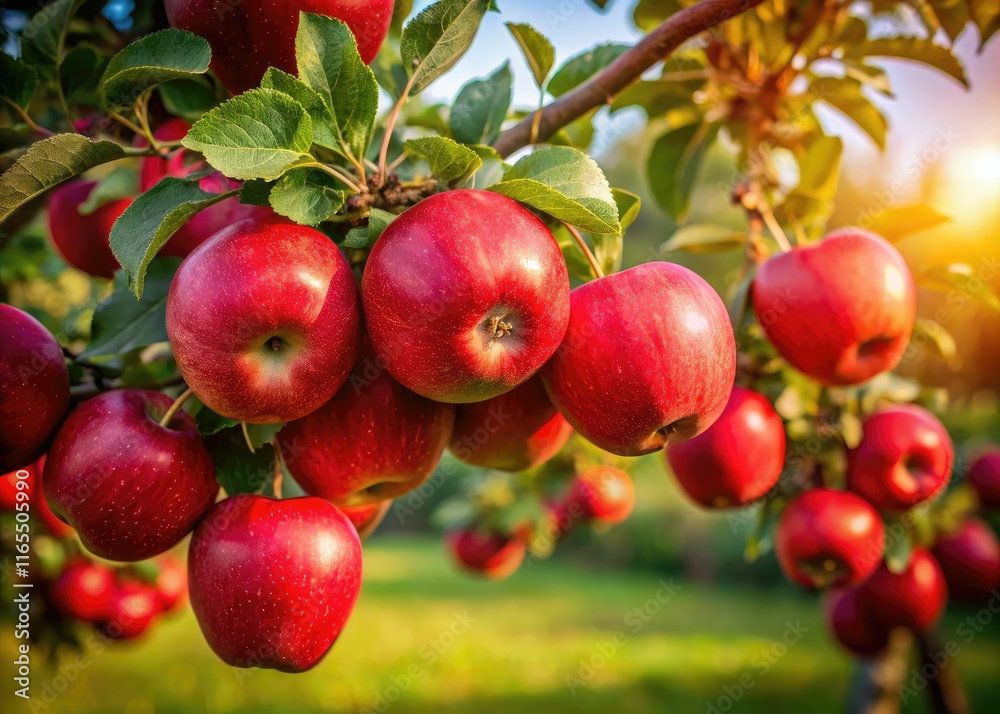 Apple Orchard Branch Paula Red - High Resolution Product Photography Apple Orchard Branch Paula Red - High Resolution Product Photography