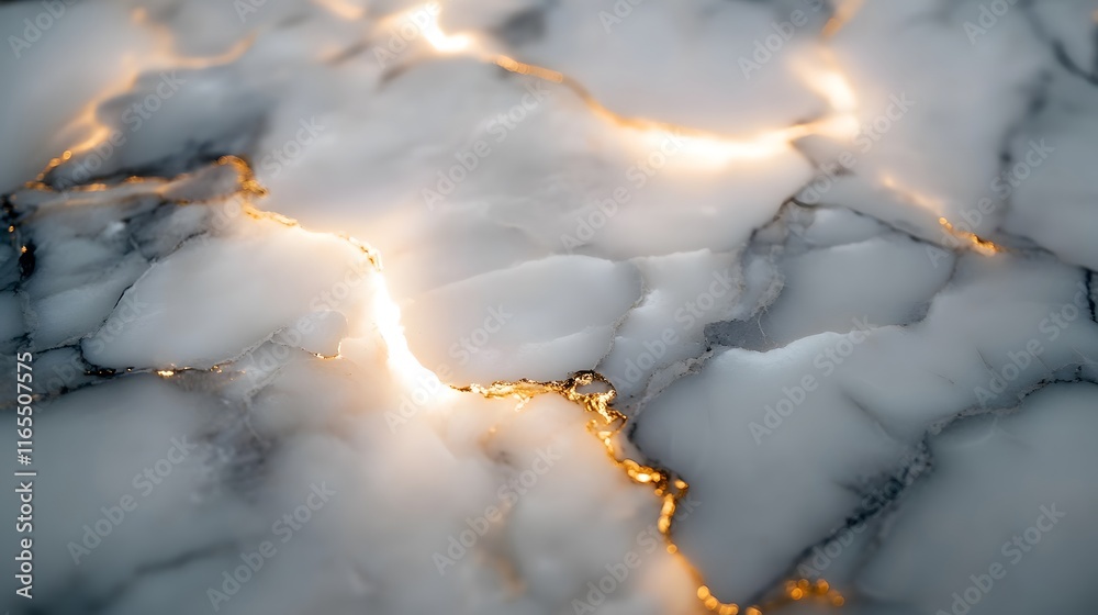 Luxurious White and Gray Marble Surface with Intricate Gold Veins Luxurious White and Gray Marble Surface with Intricate Gold Veins