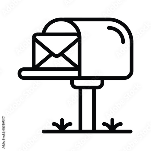 A mailbox icon for receiving physical or digital correspondence