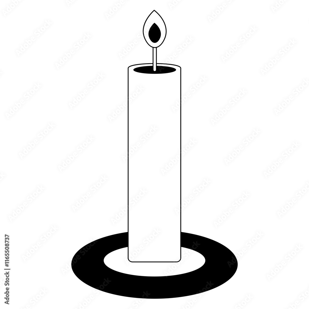 Obraz premium Ramadan Islamic Icon with Black and White Color Design. Vector Illustration
