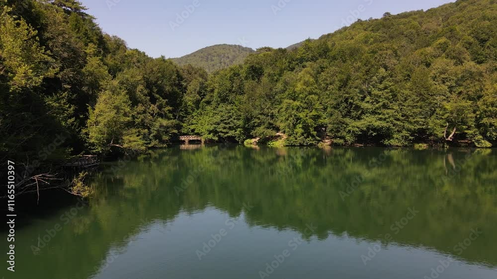 Lake Reflecting a Green Landscape Lake Reflecting a Green Landscape