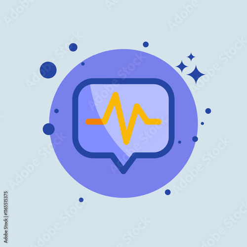 Frequency flat illustration. Radio signs vector illustration.