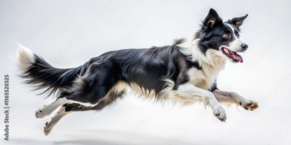 Border Collie Silhouette Jump - Action Photo Border Collie Silhouette Jump - Action Photo