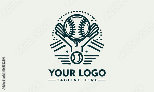 vector logo baseball equipment and player designs create striking graphics for sportsrelated projects, merchandise, and marketing materials