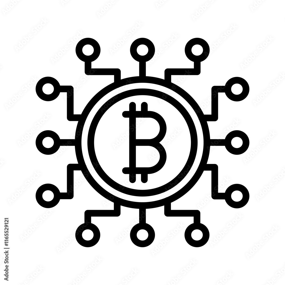 Digital Currency icon vector image. Suitable for mobile apps, web apps and print media. Digital Currency icon vector image. Suitable for mobile apps, web apps and print media.