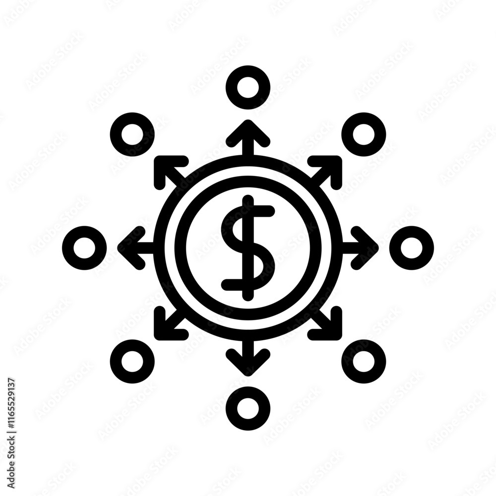 Decentralized icon vector image. Suitable for mobile apps, web apps and print media. Decentralized icon vector image. Suitable for mobile apps, web apps and print media.