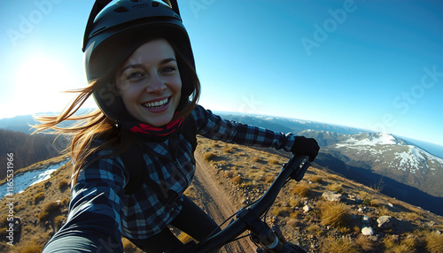 A GoPro-style biking adventure captures the thrill of the ride, complemented by a stylish selfie 
