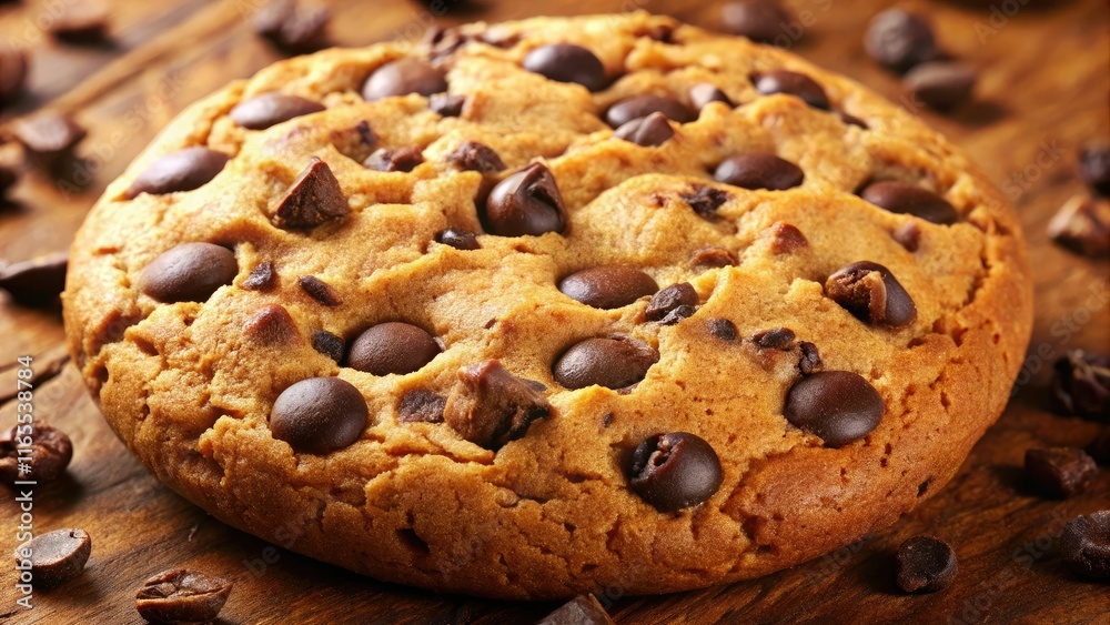 Delicious Chocolate Chip Cookies - Photorealistic Food Image Delicious Chocolate Chip Cookies - Photorealistic Food Image