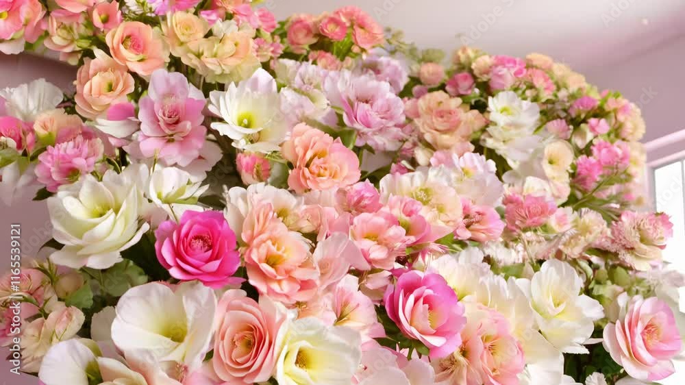 Textures of flowers are shown in the video Textures of flowers are shown in the video