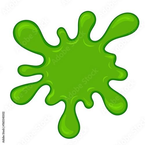 green spot on white background vector image