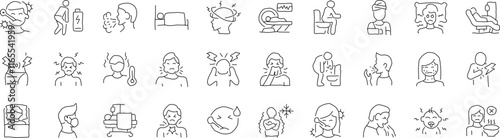 icon child handwriting set people