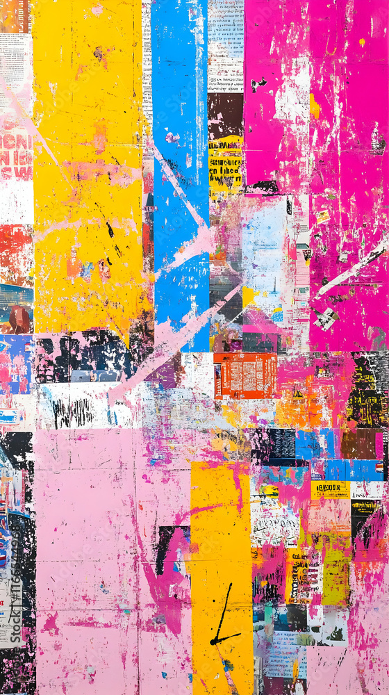 Obraz premium Abstract Urban Collage Illustration