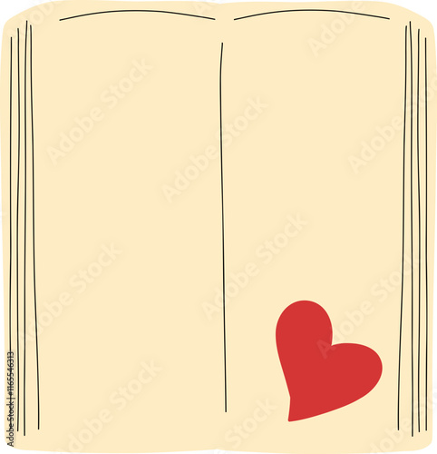 open book with heart