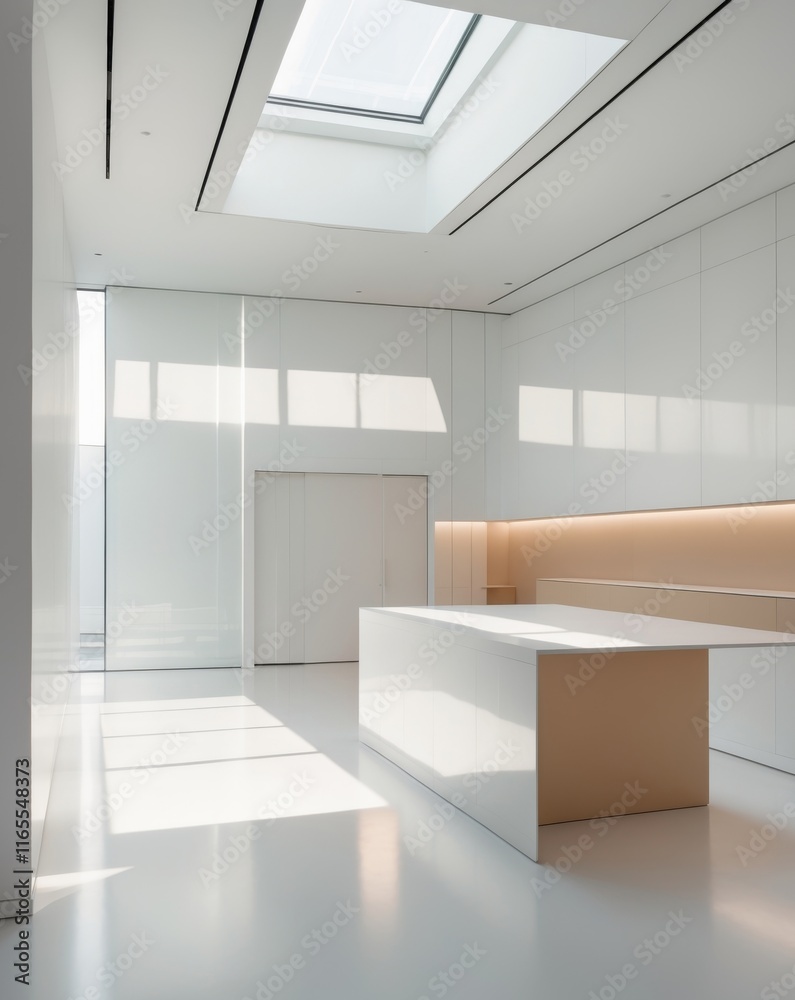 Fototapeta premium Clean and Bright Automated Interior Space