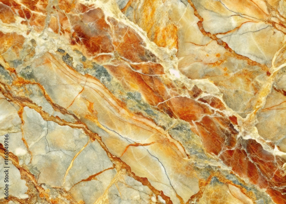 Fototapeta premium Elegant Breccia Marble Tile, Panoramic Texture, Ceramic Wall Floor