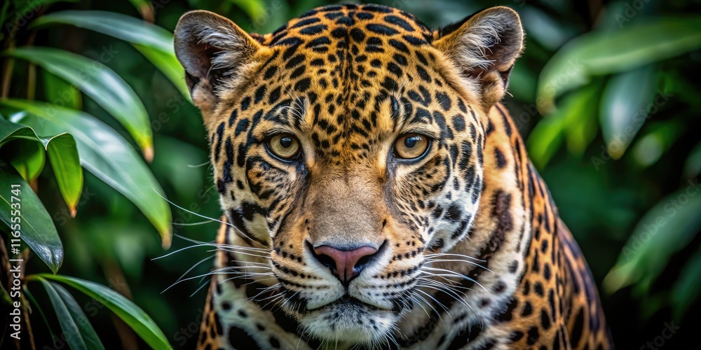 Ferocious Jaguar Stalking Prey in Ecuadorian Wild Ferocious Jaguar Stalking Prey in Ecuadorian Wild