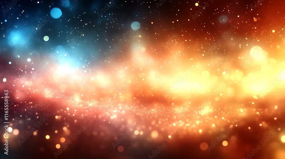 Abstract Festive Background with Glittering Lights and Sparkles Abstract Festive Background with Glittering Lights and Sparkles