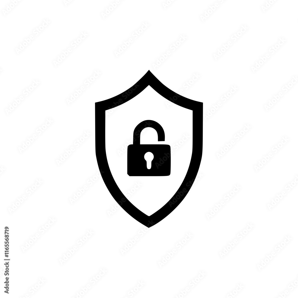 Security shield icon. A graphic representation of protection and safety, symbolizing data security, privacy, and secure access. Ideal for websites, apps, and presentations. Security shield icon. A graphic representation of protection and safety, symbolizing data security, privacy, and secure access. Ideal for websites, apps, and presentations.