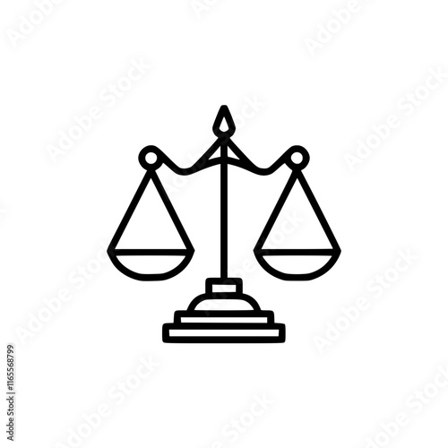 Scales of Justice: A symbol of balance, fairness, and legal proceedings. This simple yet powerful image represents the pursuit of equality and unbiased judgment.