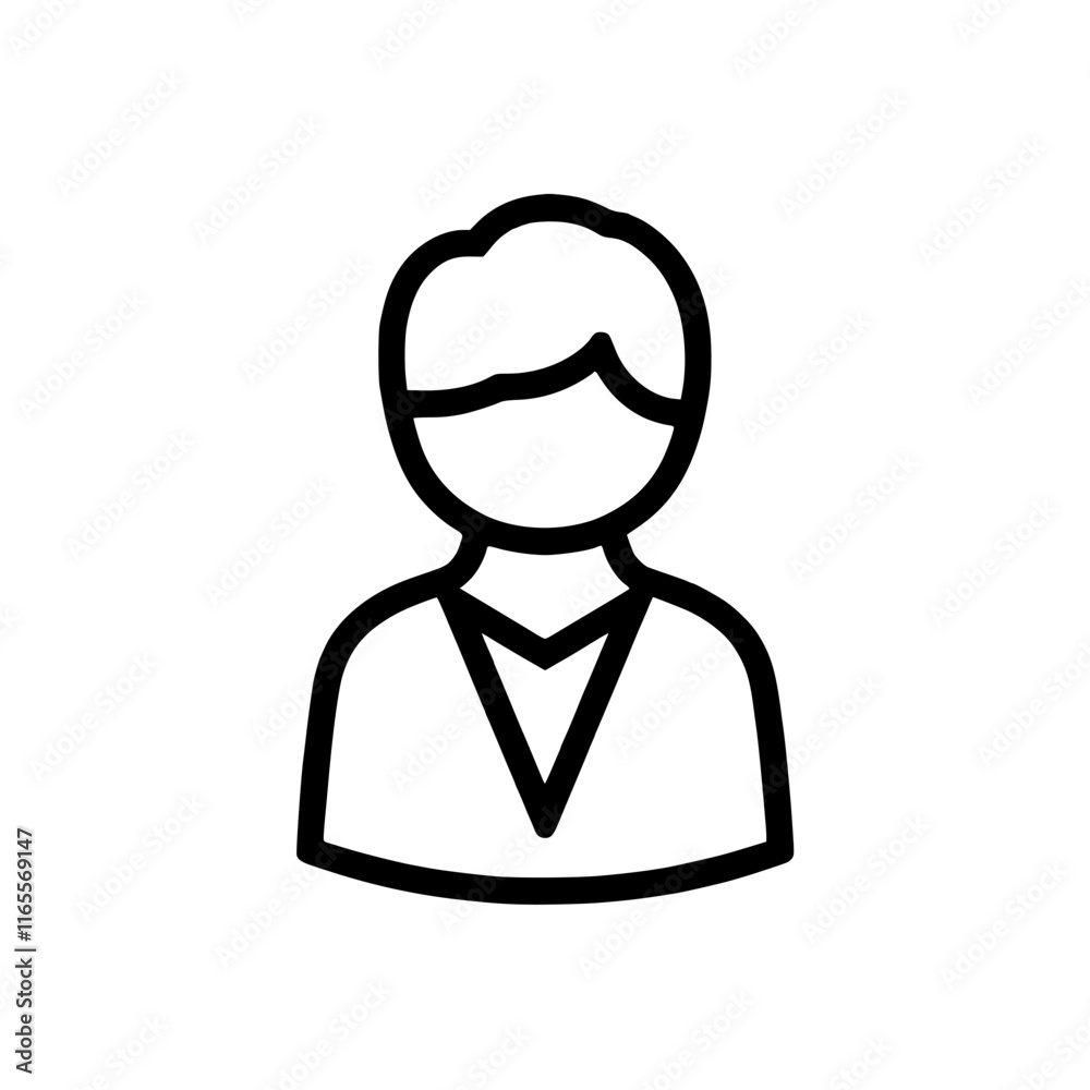 Simple line art illustration of a person, suitable for website icons, avatars, or user interface design. The minimalist style provides a clean and versatile image. Simple line art illustration of a person, suitable for website icons, avatars, or user interface design. The minimalist style provides a clean and versatile image.