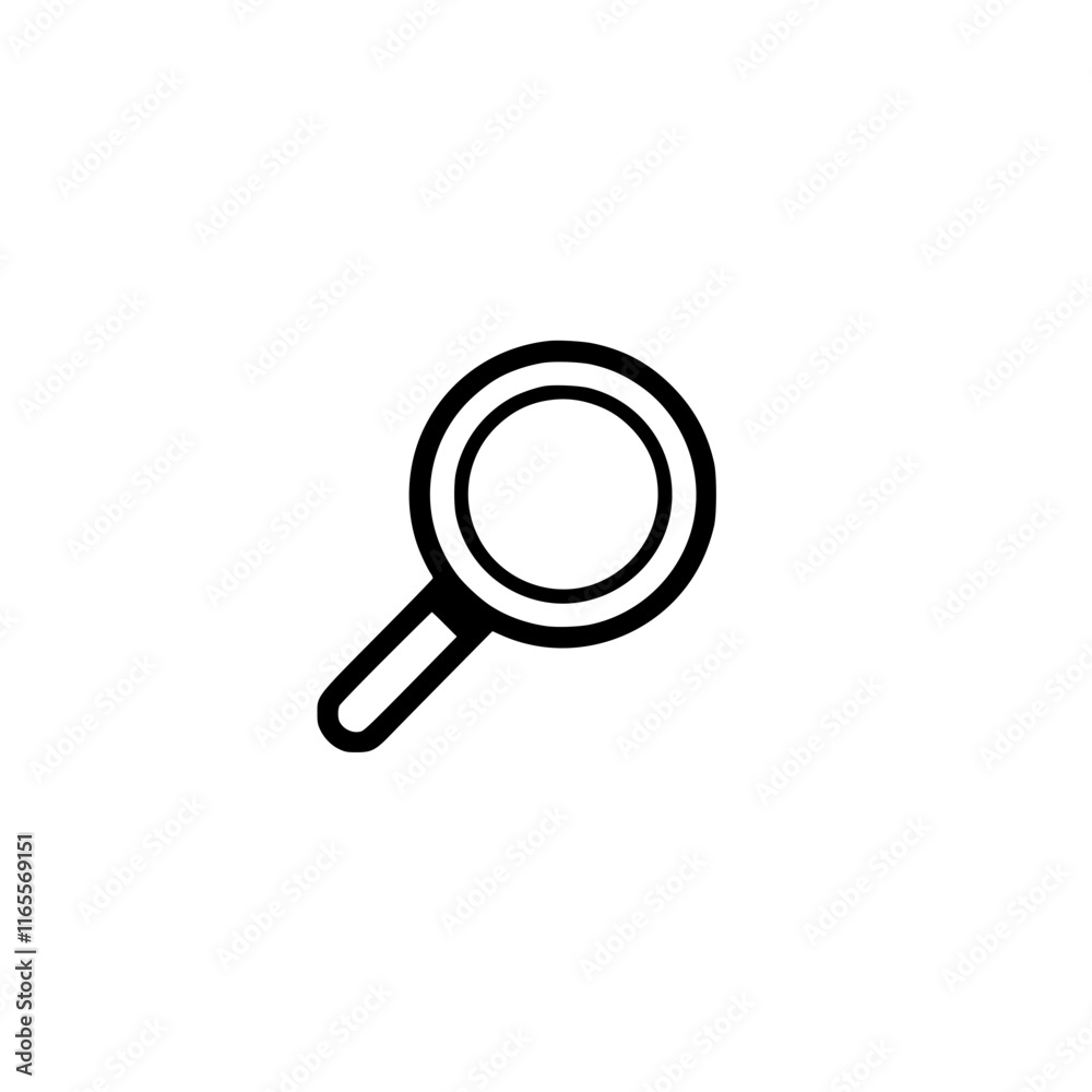 Magnifying glass icon. Simple, clean design. Perfect for website interfaces, apps, or presentations needing a search or zoom element. Versatile and easily scalable. Magnifying glass icon. Simple, clean design. Perfect for website interfaces, apps, or presentations needing a search or zoom element. Versatile and easily scalable.