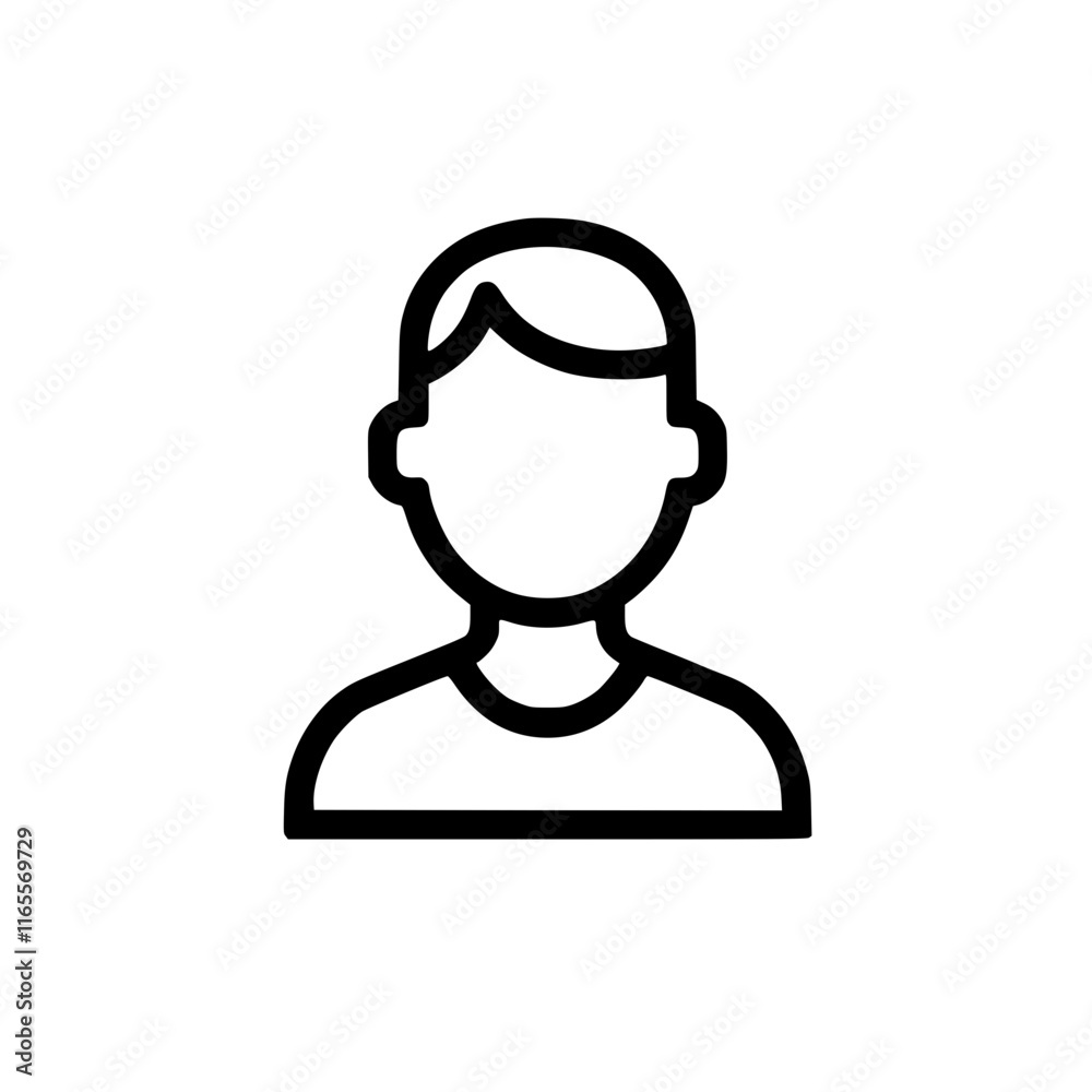 Simple line art icon depicting a person, suitable for user profiles, avatars, or website design elements. Clean and minimalist style. Simple line art icon depicting a person, suitable for user profiles, avatars, or website design elements. Clean and minimalist style.