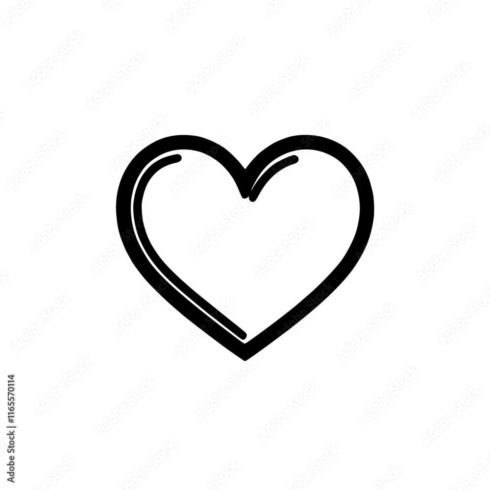 A simple, hand-drawn heart shape. Perfect for Valentine's Day, love, or romance themed projects. Use it for cards, websites, or social media. A simple, hand-drawn heart shape. Perfect for Valentine's Day, love, or romance themed projects. Use it for cards, websites, or social media.