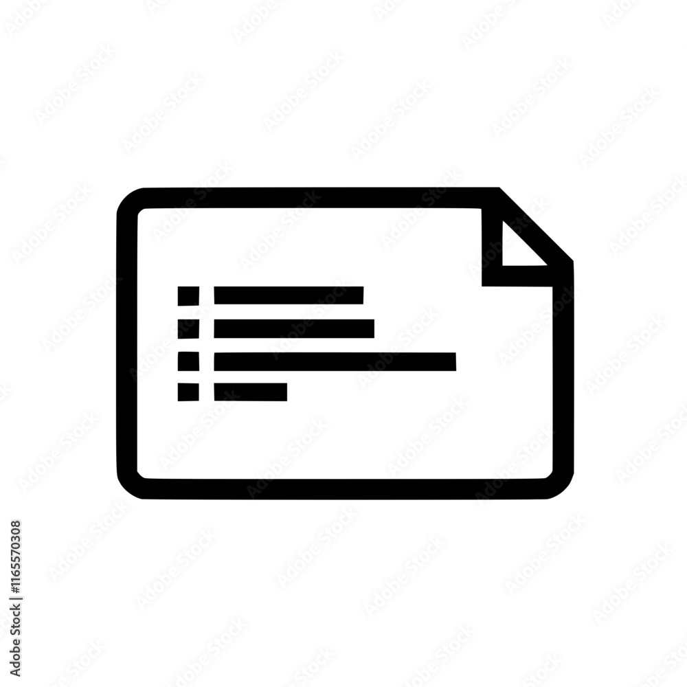 Simple document icon. A clean, minimalist design representing a file or page with text. Ideal for websites, apps, or presentations needing a versatile document symbol. Simple document icon. A clean, minimalist design representing a file or page with text. Ideal for websites, apps, or presentations needing a versatile document symbol.