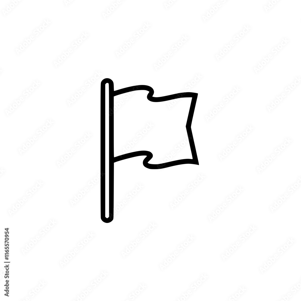 Simple line art illustration of a flag on a pole. Perfect for website icons, app designs, or any project needing a clean, minimalist flag graphic. Simple line art illustration of a flag on a pole. Perfect for website icons, app designs, or any project needing a clean, minimalist flag graphic.