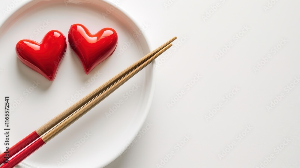 Simple pair of chopsticks placed gracefully on clean white background. Elegant utensils for dining, essential in Asian cuisine traditions. Traditional tool for picking up food items like rice Simple pair of chopsticks placed gracefully on clean white background. Elegant utensils for dining, essential in Asian cuisine traditions. Traditional tool for picking up food items like rice