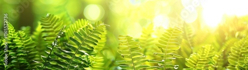 bight light fern leaf leaves stem branch border frame nature green environment