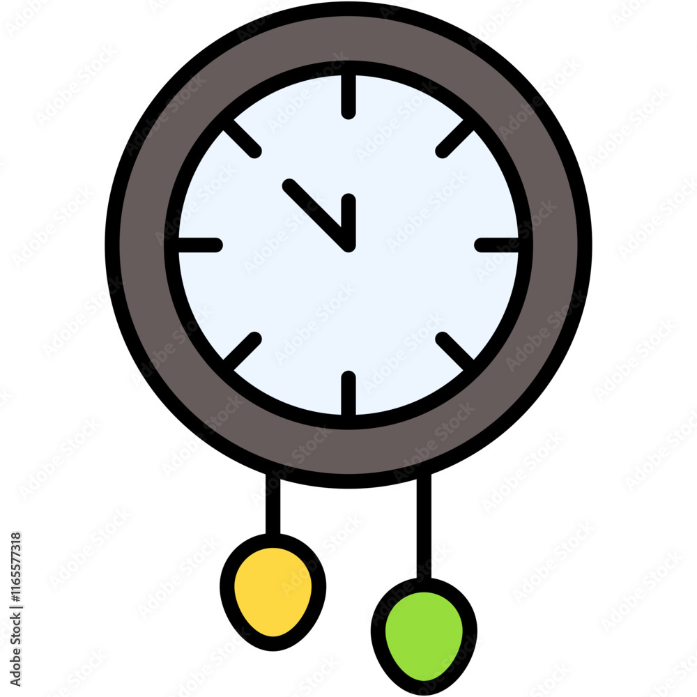 clock, time, decoration, wall clock, pendulum Icon clock, time, decoration, wall clock, pendulum Icon
