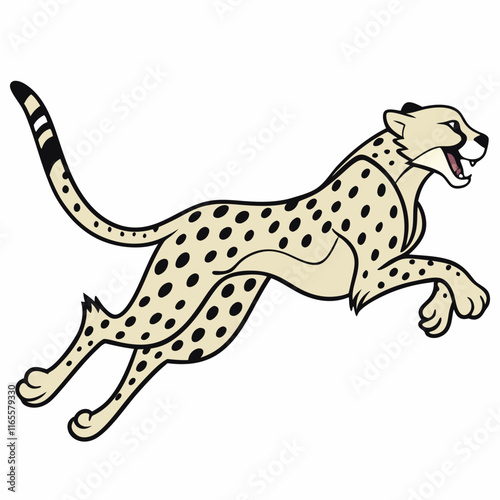 Cheetah in Motion: Graceful Speed