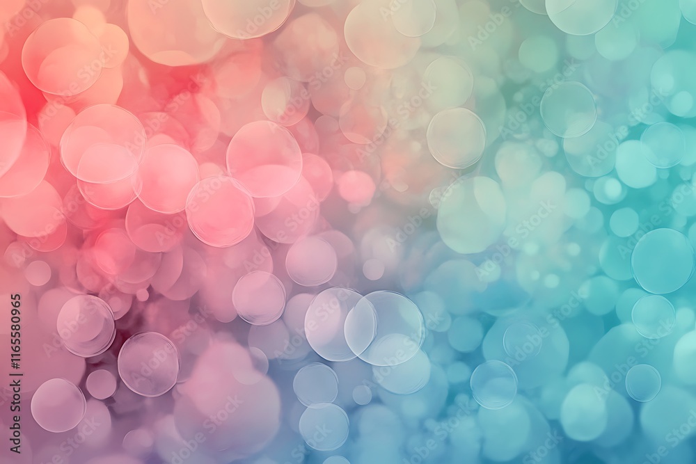 Fototapeta premium smooth flowing geometric figures with gradients in vibrant pastel tones