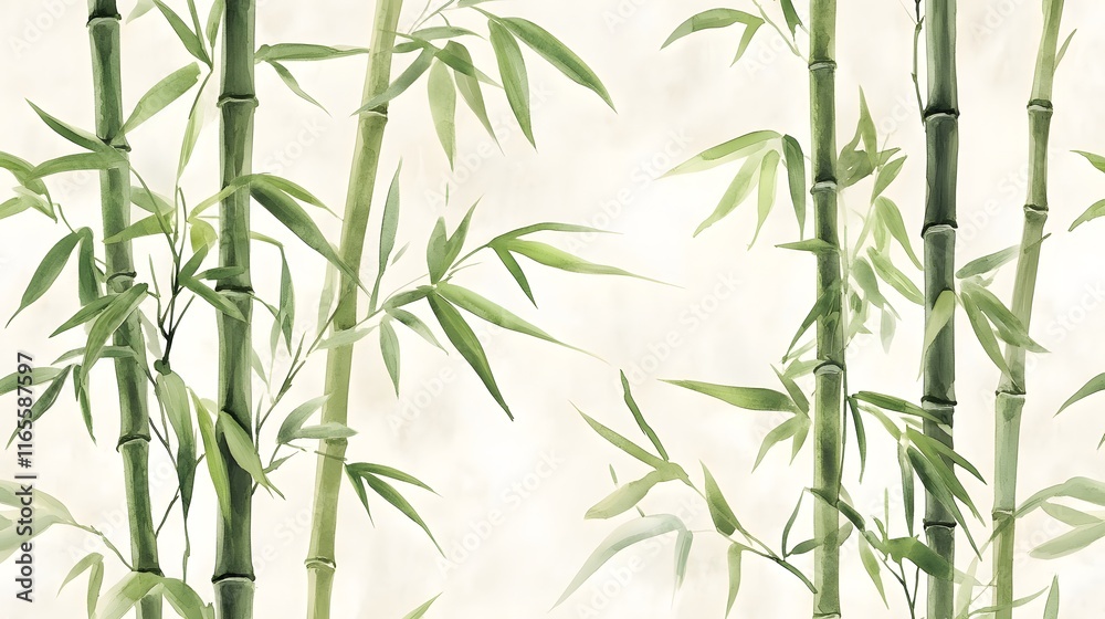 Obraz premium Serene Bamboo Forest Landscape