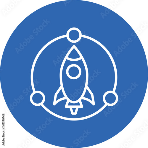 Lean Startup line circle icon
