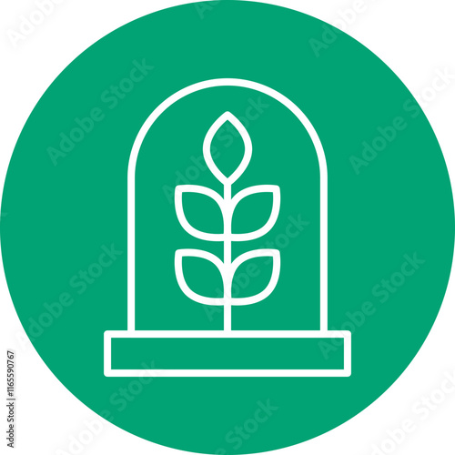 Incubation Center line circle icon