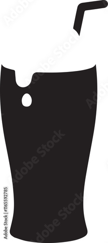 beer with foam isolated icon
