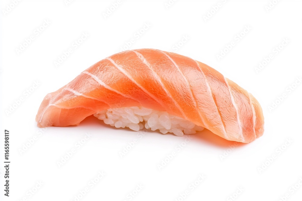Exquisite Sashimi Slices Laid on a White Tray for a Gourmet Seafood Concept Exquisite Sashimi Slices Laid on a White Tray for a Gourmet Seafood Concept