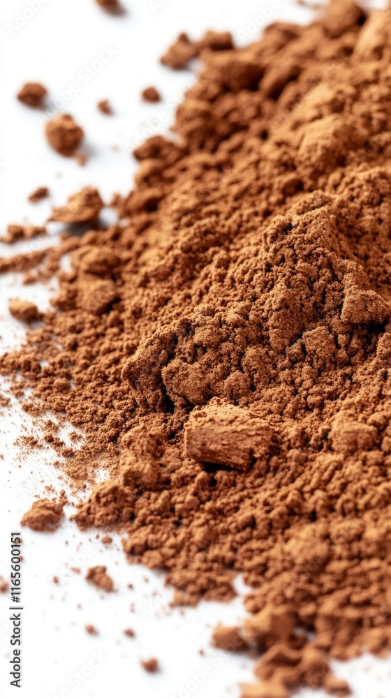 A Detailed Close-up of Exquisite Cocoa Powder A Detailed Close-up of Exquisite Cocoa Powder