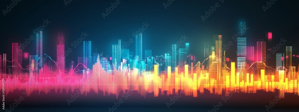Stock Market Chart, Candlestick Graphics, Financial Data, Digital Graphs, Dark Blue Background Stock Market Chart, Candlestick Graphics, Financial Data, Digital Graphs, Dark Blue Background