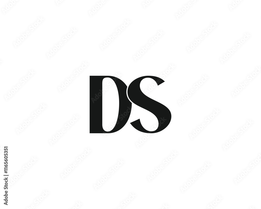 creative initial letter DS logo design template for company creative initial letter DS logo design template for company