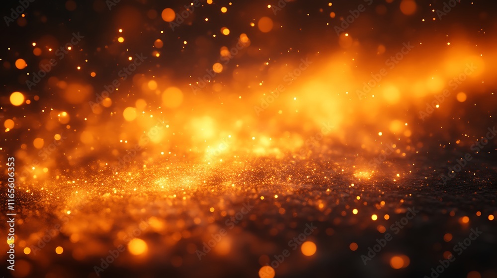 Obraz premium Golden Glitter Sparkles Abstract Background